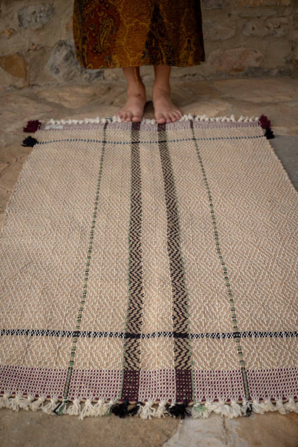 Cotton & Jute — Handwoven Rug