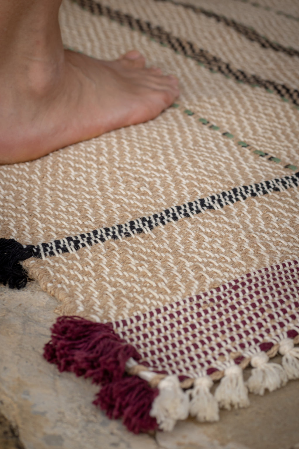 Cotton & Jute — Handwoven Rug